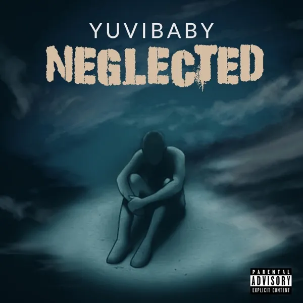 Neglected single cover: a figure curled up under a stormy sky.